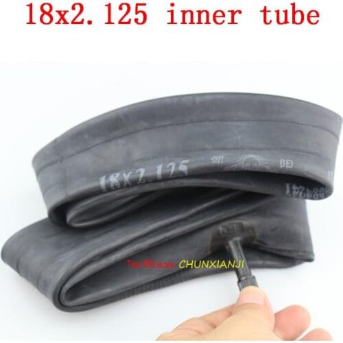 Size 18 x 2.125 inner tube/inner tyre with a Bent Angle Valve Stem or Straight Valve fits many gas electric scooters and e-Bike