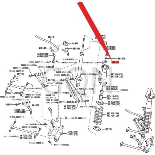 Rear shock absorber cushion 2005-Toy ota REI ZCR OWN Rear machine cushion Rear shock absorber rubber pad Rear rubber pad