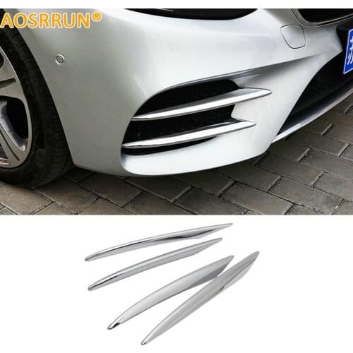 AOSRRUN ABS Front Bumper Guard Cover Car Accessories For Mercedes Benz E-Class W213 E200 E300 E320 2016 2017