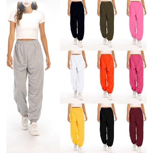 2021 Spring Woman Sport Long Pants Home Leisure Sports All-match Female Trousers Leggings Casual Trousers Ladies Loose Pants Hot
