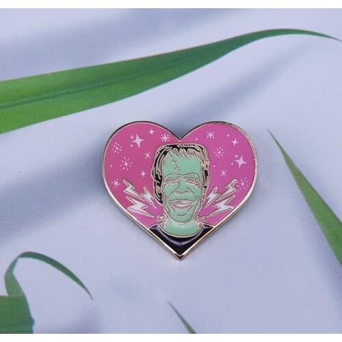 Herman Munster Hard Enamel Pin Horror Frankenstein Lapel Pins Artist pin