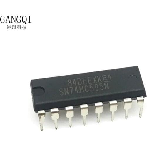 10PCS SN74HC595N DIP16 SN74HC595 DIP 74HC595N 74HC595 new and original ICWITH 3 STATE OUTPUT REGISTERS IC