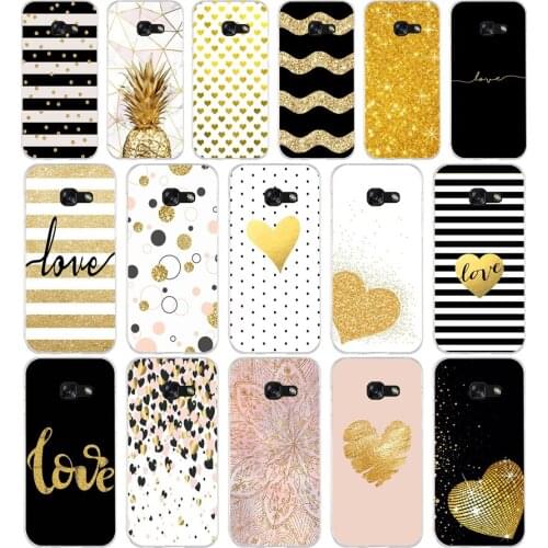 319FG amp yellow gold glitter Soft Silicone Tpu Cover phone Case for Samsung j3 j5 j7 2016 2017 j330 j2 j6 Plus 2018