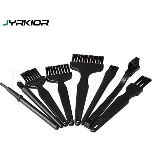 8 in 1 Anti Static Brushes, Portable Plastic Handle Nylon Cleaning Keyboard Brush Kit for Phone Motherboard PCB Cleaning Tool