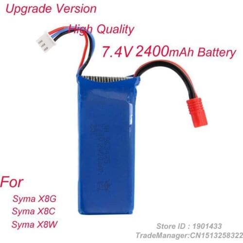New Upgraded Version 7.4v 2400mah Lipo Battery For Syma X8W X8C X8G KAIDENG K70 K70C K70W K70F RC quadcopter RC drone Battery