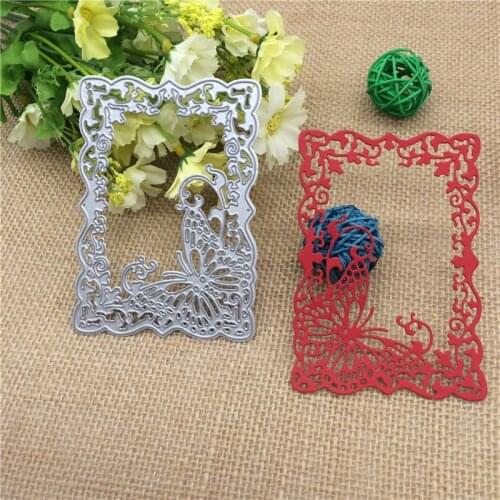 AOKEDIY Metal Butterfly Frame Cutting Dies Stencil Scrapbooking Card Embossing Craft DIY