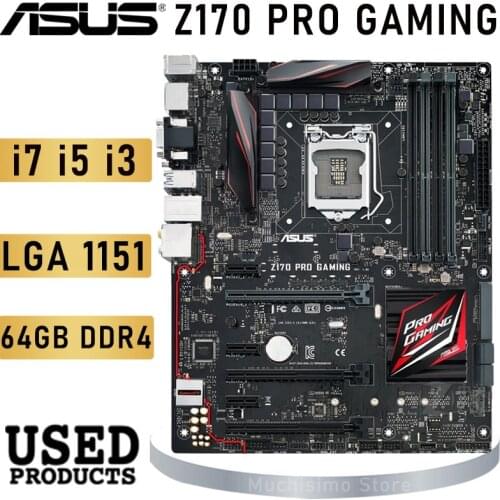 Asus Z170 PRO GAMING Motherboard LGA 1151 i7 i5 i3 DDR4 64GB PCI-E 3.0 HDMI i7 i5 i3 Desktop Z170 Mainboard 1151 Placa-mãe HDMI