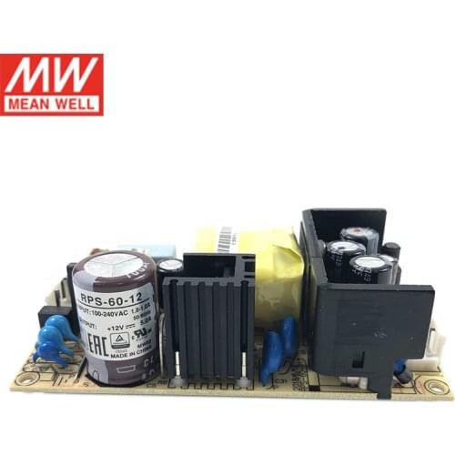 MEAN WELL RPS-60 5V/10A 12V/5A 15V/4A 24V/2.5A 48V/1.25A Reliable Green Medical Grade Open Frame Switching Power Supply PCB