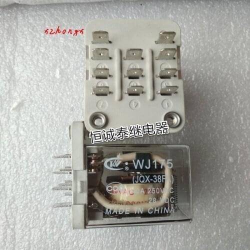 JQX-38F/3Z High Power 40A Relay 220V/AC DC 11 Pin