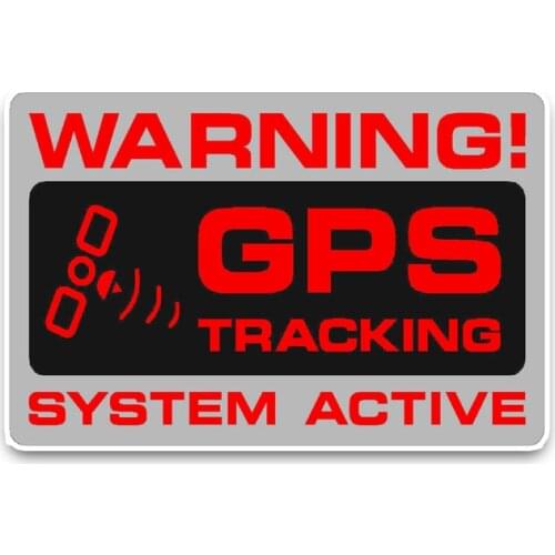 Creative Tracking System GPS Warning Car Stickers PVC Personality Fashion Body Windows Exquisite Decals Waterproof Decoration