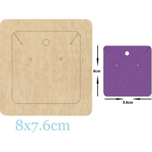 Square Tags Labels DIY Cutting Mold Wood Dies For Leather Blade Rule Cutter Paper Crafts for Common Machines on the Market 2020