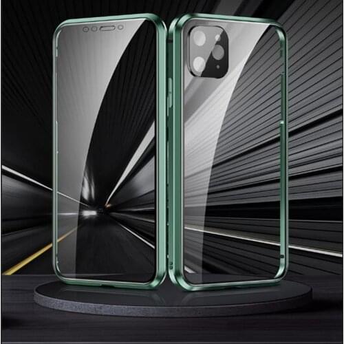 Magnetic Metal For Iphone 12 Pro Case Shell Cases Camera Protection Glass For Iphone8 8P X XSMAX 11P 12 Coque Cover Phone Case