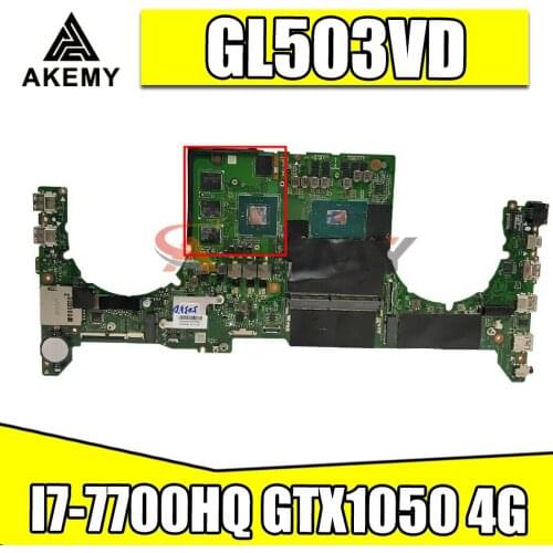 DABKLMB28A0 For ASUS GL503VD FX503V GL503GE GL503V Laptop Motherboard I7-7700HQ GTX1050 4G HM170 DDR4 original 100% tested