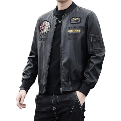 Mens Leather Jackets Quality Motorcycle Jacket Male Plus Faux Leather Jacket Men Spring Autunm Men Clothes