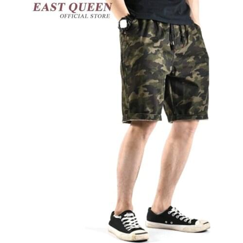 2018 summer male beach shorts casual loose military shorts elastics camouflage shorts men cotton cargo shorts KK993 HQ