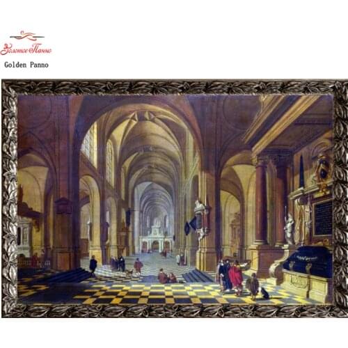 Golden Panno Needlework DIY DMC Cross stitch Sets For Embroidery kits Precise unprinted religion Patterns Counted Cross-stitch