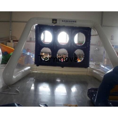 Inflatable soccer goal post football Target Game,soccer shooting game inflatable soccer kick games