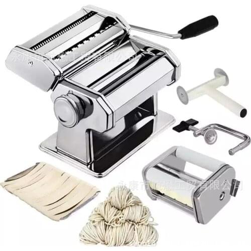 Stainless Steel Manual Noodle Maker Split Noodle Press Noodle Machine Dumpling Cover Make Machine Mini Energy Safe Pasta Machine