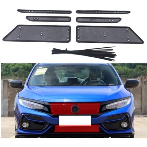 Steel Front Insect Grill Net Screening Protective Mesh Cover Accessories For Honda Civic 10th 2021