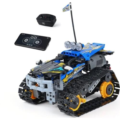 Remote Control Buggy Building Blocks RC Off-Road Desert Stunt Racing Car Bricks Set Model Kids DIY Toys Children Gift