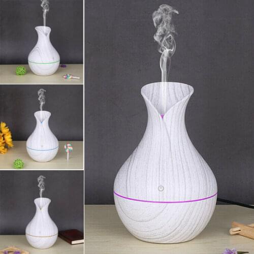 130ml Aroma Essential Oil Diffuser Ultrasonic Air Humidifier USB Fogger Mist Maker with LED Night Lamp for Office Home