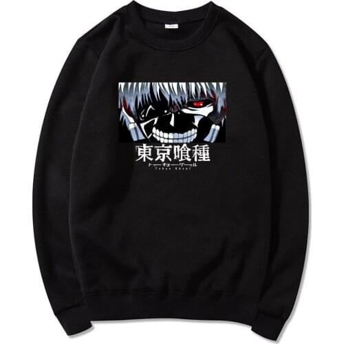 Japan Anime 2021 Tokyo Ghoul Harajuku Pattern Sweatshirt Men/Women Casual Loose Clothing Street Fashion