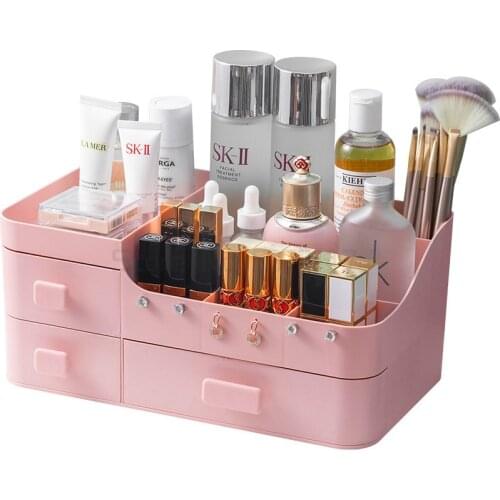 Cosmetics storage box desktop skin care products dressing box dressing table lipstick box shelf