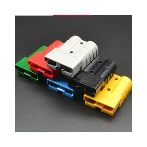 10pcs 50A 600V Sb50 Plug Connector Double Pole with Copper Contacts Plugs For Solar Panel Caravans Battery with 6AWG Terminal