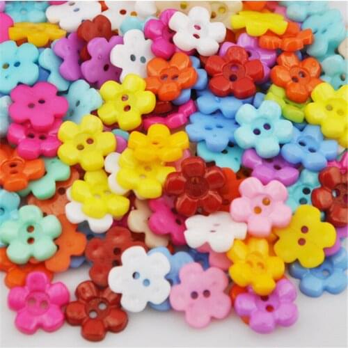 100 pcs Mix Plastic Buttons Child Clothes DIY Sewing Appliques button PH70