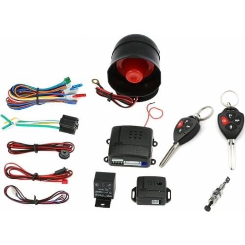 2019 new car alarm system black 2 remote controllers lb-100D four button ,Remote control automatic anti-theft, keyless entry