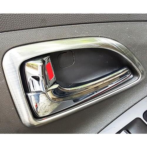 Car interior trim doors hand-clasping decoration Stainless steel ring For HYUNDAI ix35 trim auto accessories 4pcs per set
