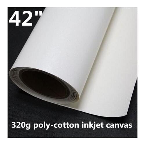 42"*18m 65% polyester 35% cotton blend matte inkjet polycotton canvas