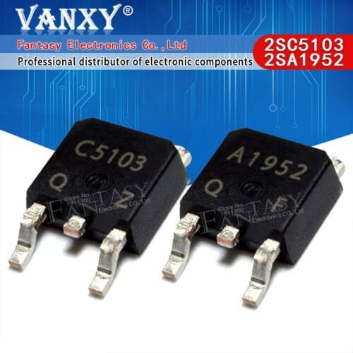 5pairs 2SC5103 2SA1952 TO252 ( 5pcs C5103 + 5pcs A1952 ) TO252