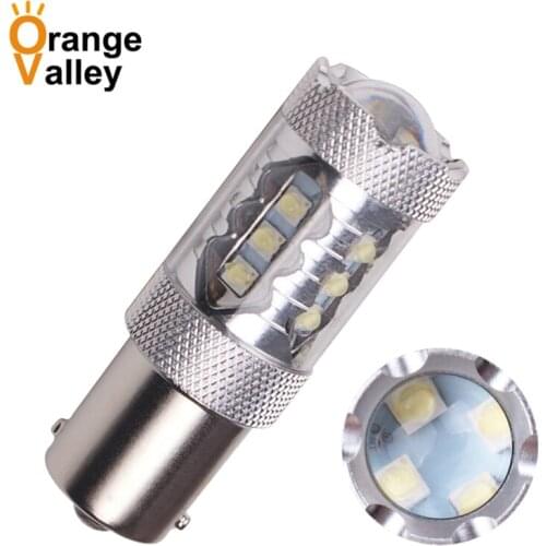 100Pcs BA15S 1156 P21W LED 10 12 16 SMD 2828 Car LED Auto DRL Turn Signal Light Reversing lamp