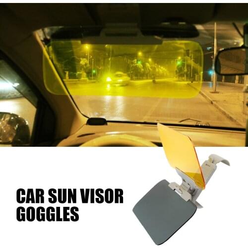 32x12cm Car Sunshade Day And Night Sun Visor Anti-dazzle Goggles Clip-on Driving Vehicle Shield For Clear View Visor