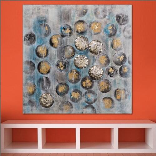 Large size Printing Oil Painting Abstract 3 stone colorful wall art canvas prints pictures for living room and bedroom No Frame