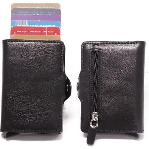 Bycobecy Business Credit Card Holder Wallet Unisex Metal Blocking RFID Wallet ID Card Case Aluminium Travel Purse