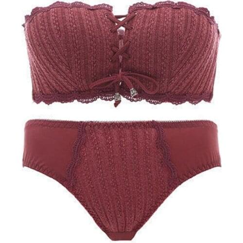 Strapless Bra Sexy Push Up Bra and Panty Set Ladies Bras for Women Bralette Invisible Lingerie Breathable Underwear Women Set