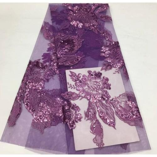 French Nigeria lace fabric bride African tulle sequence lace fabric 2021 high quality lace wedding dress XX38881