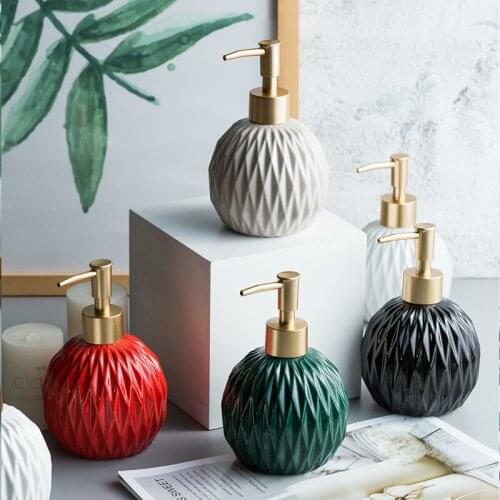 Premium Multi-Purpose Refillable Ceramic Soap Dispenser Pump Bottles | Matte Black Dispenser | Stainless Steel Funnel (400ml)