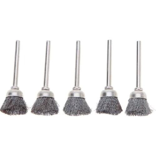 10pcs Stainless Steel Wire Wheel Brushes Set Kit Dremel Accessories for Mini Drill Rotary Tools Polishing dremel Brush