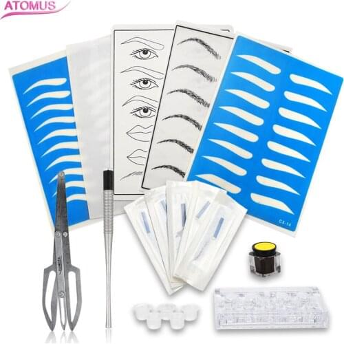 Anestesico Para Microblading 3d Eyebrow Tatto Training Microblade Set Professional Dermografo Para Sobrancelhas Microblading Kit
