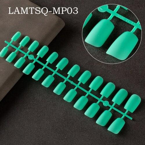 5pcs/set Coffin Fake Nails Art Matte Soild Colors Full Cover Artificial Designs Square Ballet Frosted Press on Nails Faux Ongles