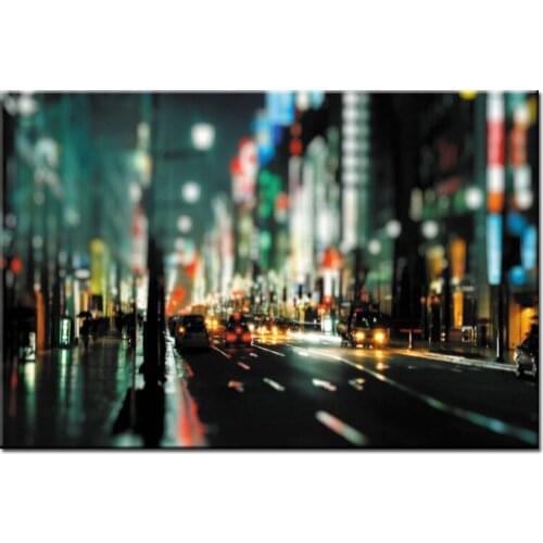 Latest Wall Decor Modern Wall Art Home Decoration Framed Painting Canvas Prints Pictures City night scene/Abstract-145
