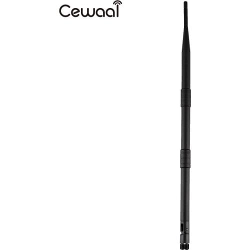 New Selling For RP-SMA 16dBi WIFI Wireless Omni Antenna For PCI Card Router Brand (Black)