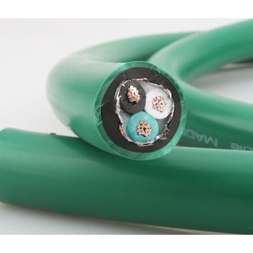 New HI-End 2328 5N Silver plated pure copper AC power cable hifi power core for DIY audio power cable per meter cable