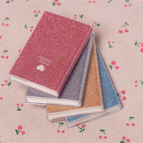 1Pc Creative PVC Notebook Paper Diary School Shiny Cool Kawaii Notebook Paper Agenda Schedule Planner Sketchbook Gift For Kids