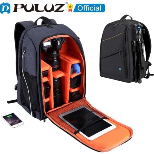 PULUZ Outdoor Camera Backpack Portable Bags Waterproof Dual Shoulders Backpack Camera 44*30*19.5cm Shoulders Backpack Camera