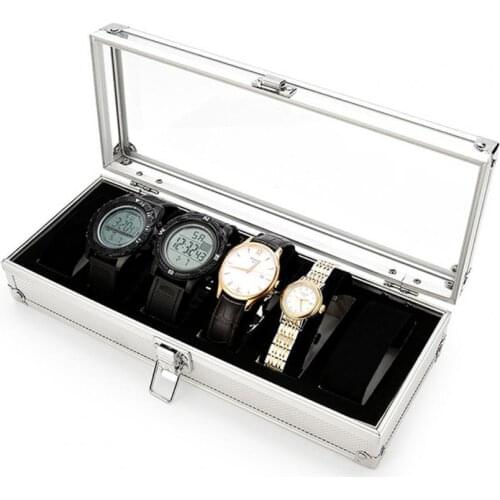 6/12 grid slots wrist watch display storage holder organizer Watch Storage Box jewelry display watch box for Watch Storage