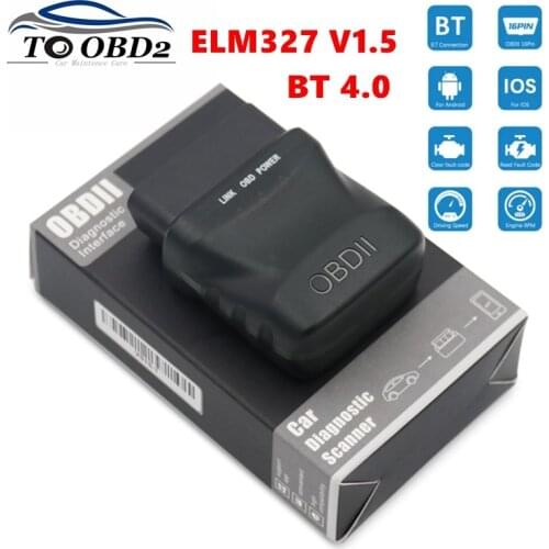 NEW V015-1 Elm327 OBD2 Scanner V1.5 Bluetooth 4.0 with ST chip for Android/IOS/Windows Auto Diagnostic Tool Elm 327 V015 BT 4.0